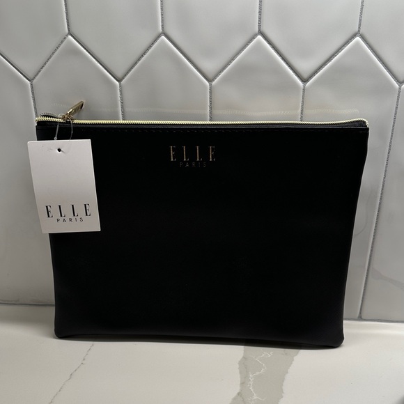 Elle Handbags - NWT Elle Black Clutch Bag
